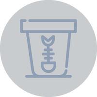 Food Waste Creative Icon Design vector