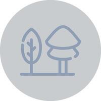 diseño de iconos creativos de árboles vector