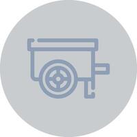 Wheelbarrow Creative Icon Design vector