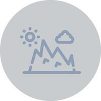 diseño de icono creativo de montaña vector