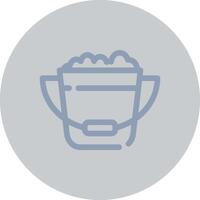 Bucket Creative Icon Design vector