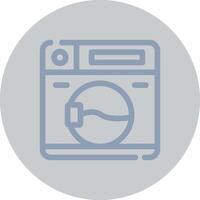 Washing Machine Creative Icon Design vector