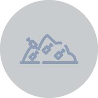 Landfill Creative Icon Design vector