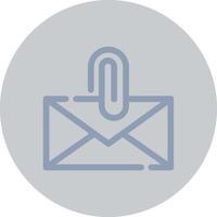 Attach File Email Creative Icon Design vector