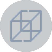 3d Cube Creative Icon Design vector