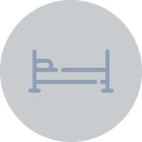 Single Bed Creative Icon Design vector