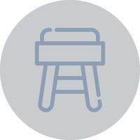 Stool Creative Icon Design vector