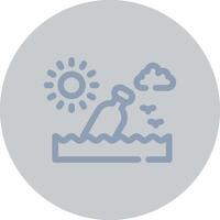 Message In A Bottle Creative Icon Design vector
