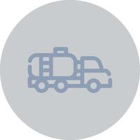 Tanker Truck Creative Icon Design vector