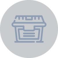 Food Container Creative Icon Design vector