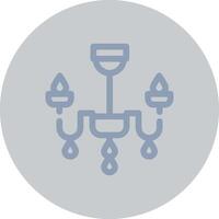 Chandelier Creative Icon Design vector