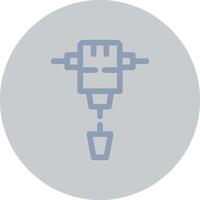 Jackhammer Creative Icon Design vector