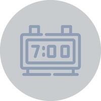Digital Clock Creative Icon Design vector