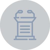 Lectern Creative Icon Design vector