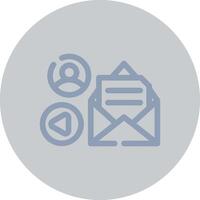 Mail Advertising Creative Icon Design vector