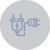 Extension Cord Creative Icon Design vector