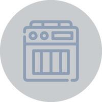 Amplifier Box Creative Icon Design vector