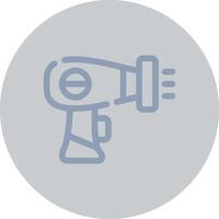 Hair Dryer Creative Icon Design vector