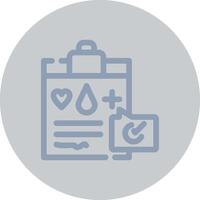 Medical Record Creative Icon Design vector