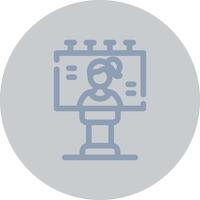 Billboard Creative Icon Design vector