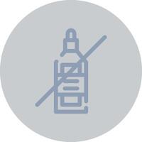 No Wine Creative Icon Design vector