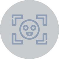 Face Detection Creative Icon Design vector
