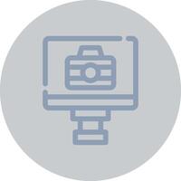 Lcd Camera Creative Icon Design vector