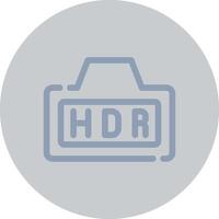 Hdr Creative Icon Design vector