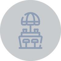 Beach Bar Creative Icon Design vector