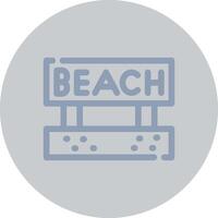 Beach Creative Icon Design vector