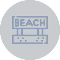 Beach Creative Icon Design vector