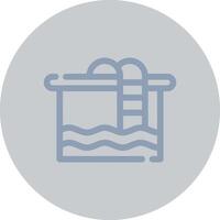 Swimming Pool Creative Icon Design vector