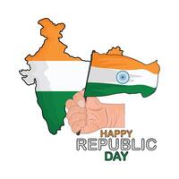 ilustración de república India día vector