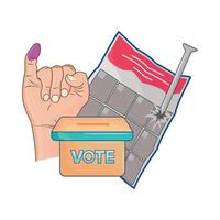 illustration of election vector