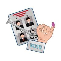 illustration of election vector
