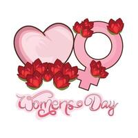 illustration of womens day vector