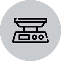 Food Scale Creative Icon Design vector