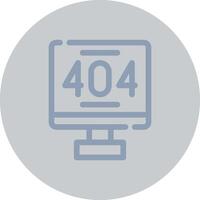 Error 404 Creative Icon Design vector