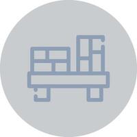 Bookshelf Creative Icon Design vector