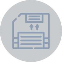 Floppy Disc Creative Icon Design vector