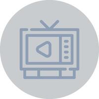 Watching TV Creative Icon Design vector