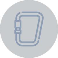 Carabiner Creative Icon Design vector