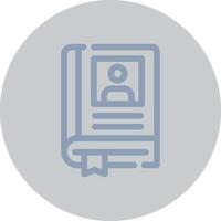 Closed Book Creative Icon Design vector