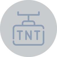 diseño de icono creativo tnt vector