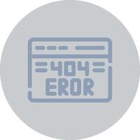 Diseño de icono creativo de error 404 vector