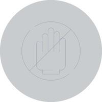 Restriction Creative Icon Design vector
