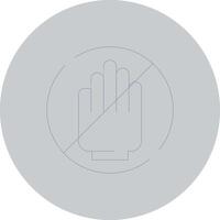 Restriction Creative Icon Design vector