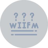 WIIFM Creative Icon Design vector