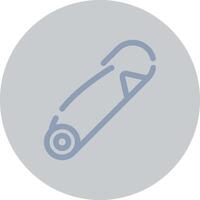 Safety Pin Creative Icon Design vector