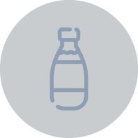 Milk Bottle Creative Icon Design vector